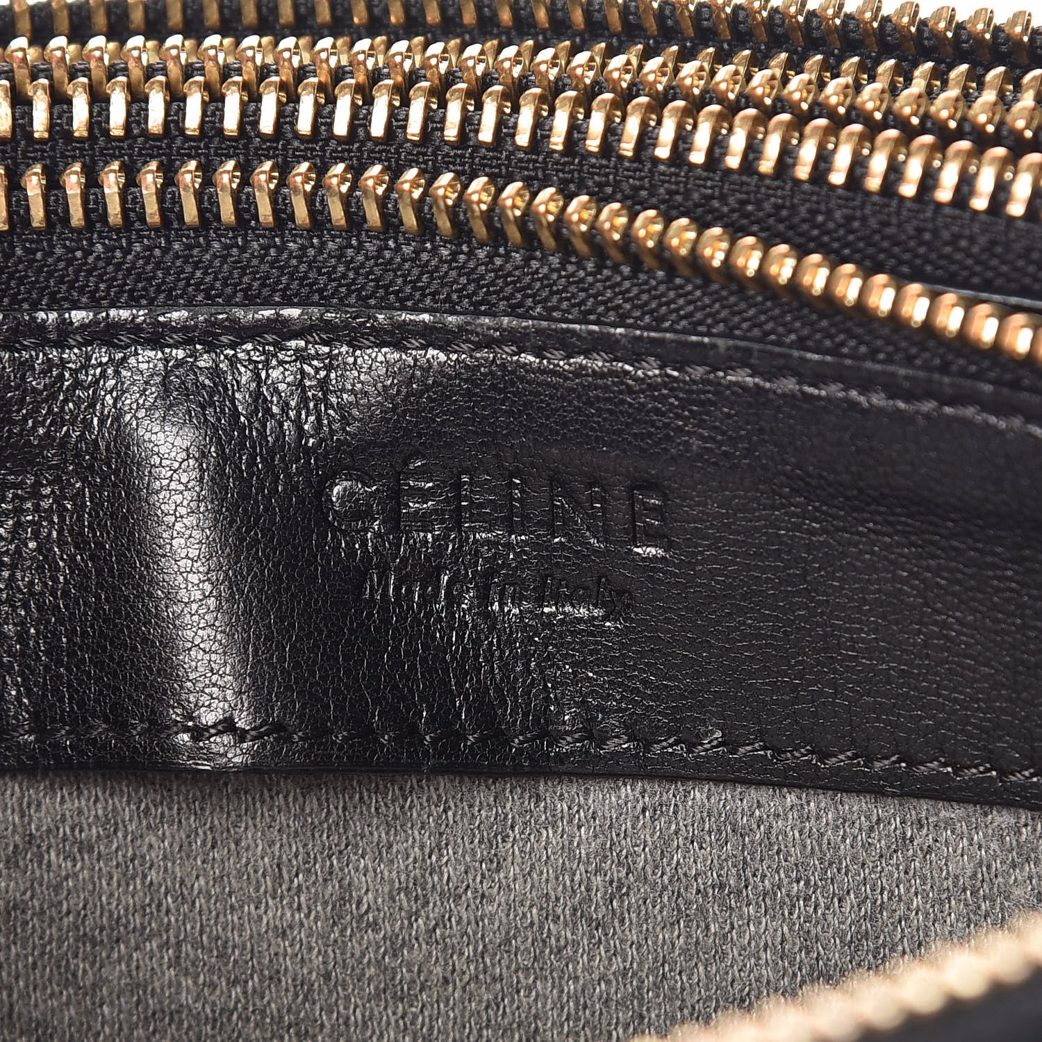 Celine Lambskin Small Trio Crossbody Bag Black 8 of 9