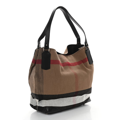 Burberry Canvas Mega Check Medium Maidstone Black 3 of 10