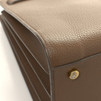 Saint Laurent Grained Calfskin Small Sac De Jour Taupe 12 of 13