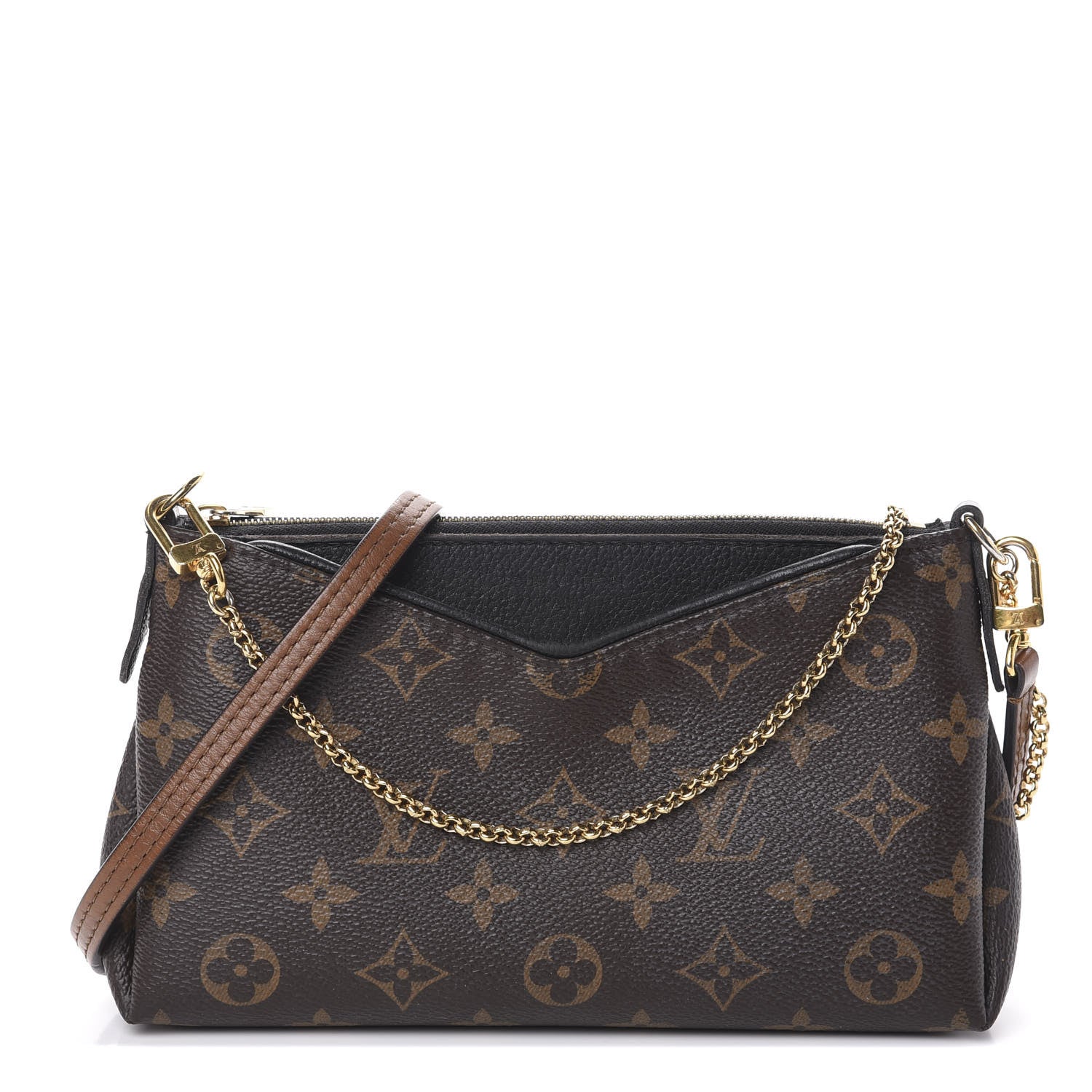 Louis Vuitton Monogram Pallas Clutch Black 1 of 10