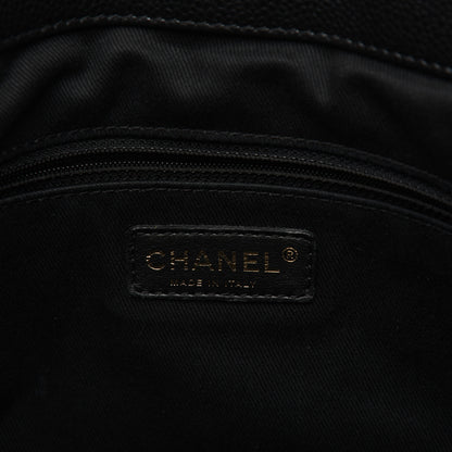 Chanel Caviar Quilted CC Timeless Soft Tote Black 8 of 19