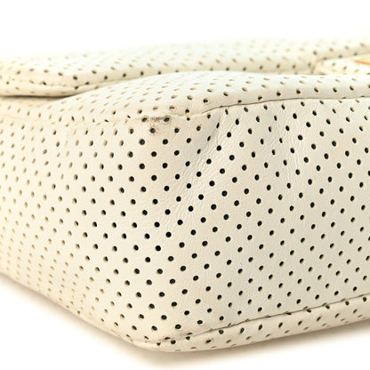 Chanel Lambskin Perforated Drill Flap White 8 of 9