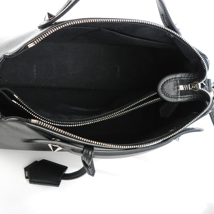 Fendi Vitello Dolce Medium By The Way Boston Bag Black 5 of 7