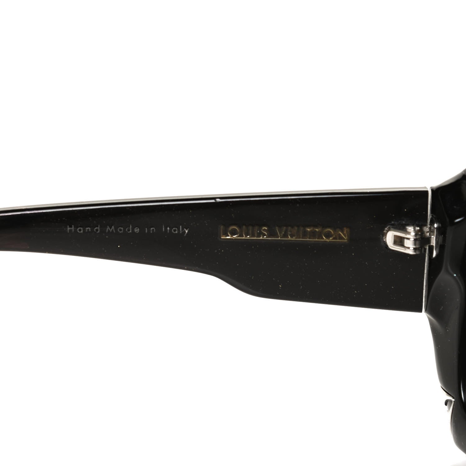 Louis Vuitton Acetate Hortensia Sunglasses Z0365W Black Glitter 5 of 8