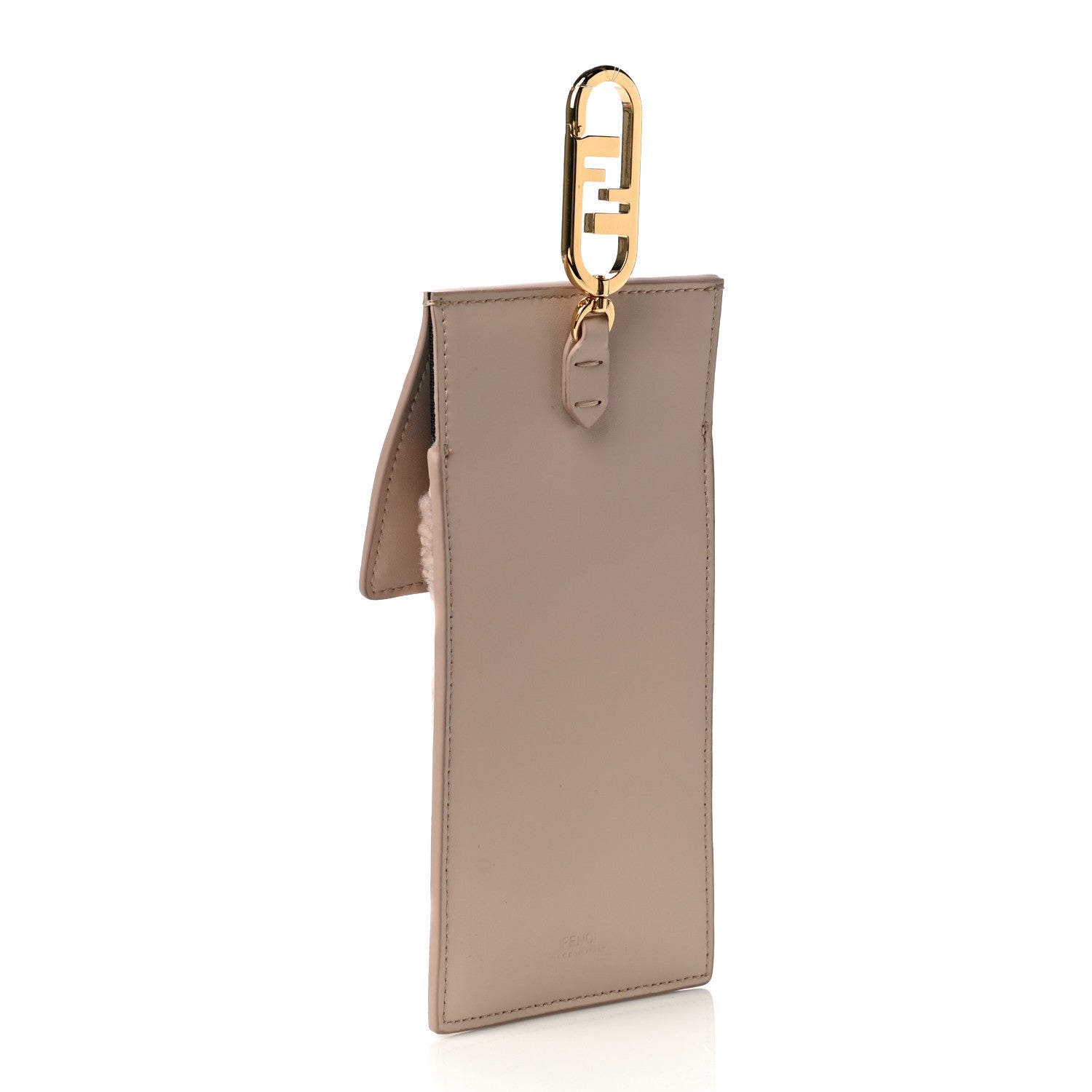 Fendi Shearling Nappa Vitello Liberty FF Fendi O’Lock Clip Smartphone Pocket Pink 3 of 9