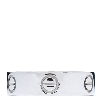Cartier 18K White Gold 5.5mm LOVE Ring 55 7.25 3 of 4