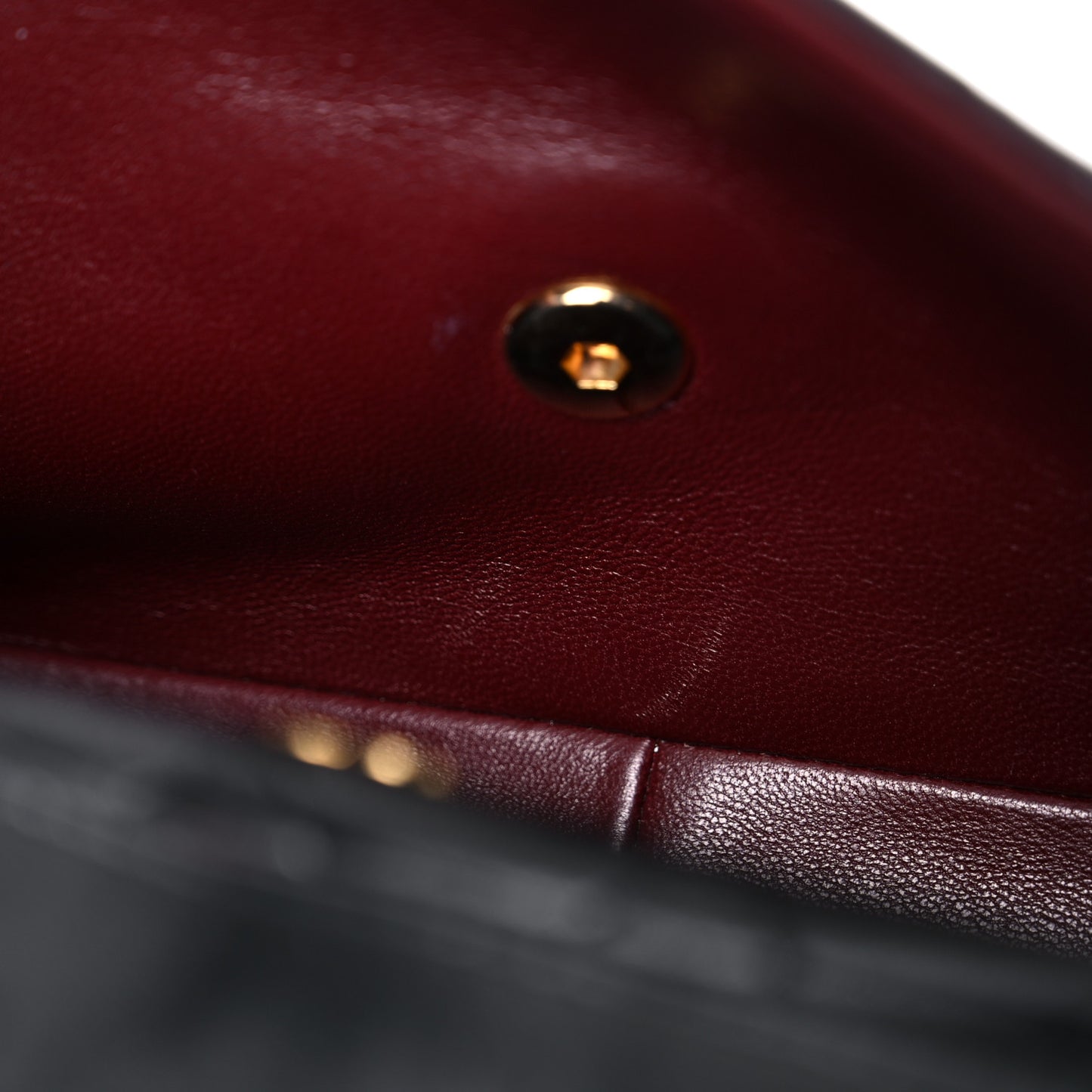 Lambskin Quilted Medium Single Flap Black