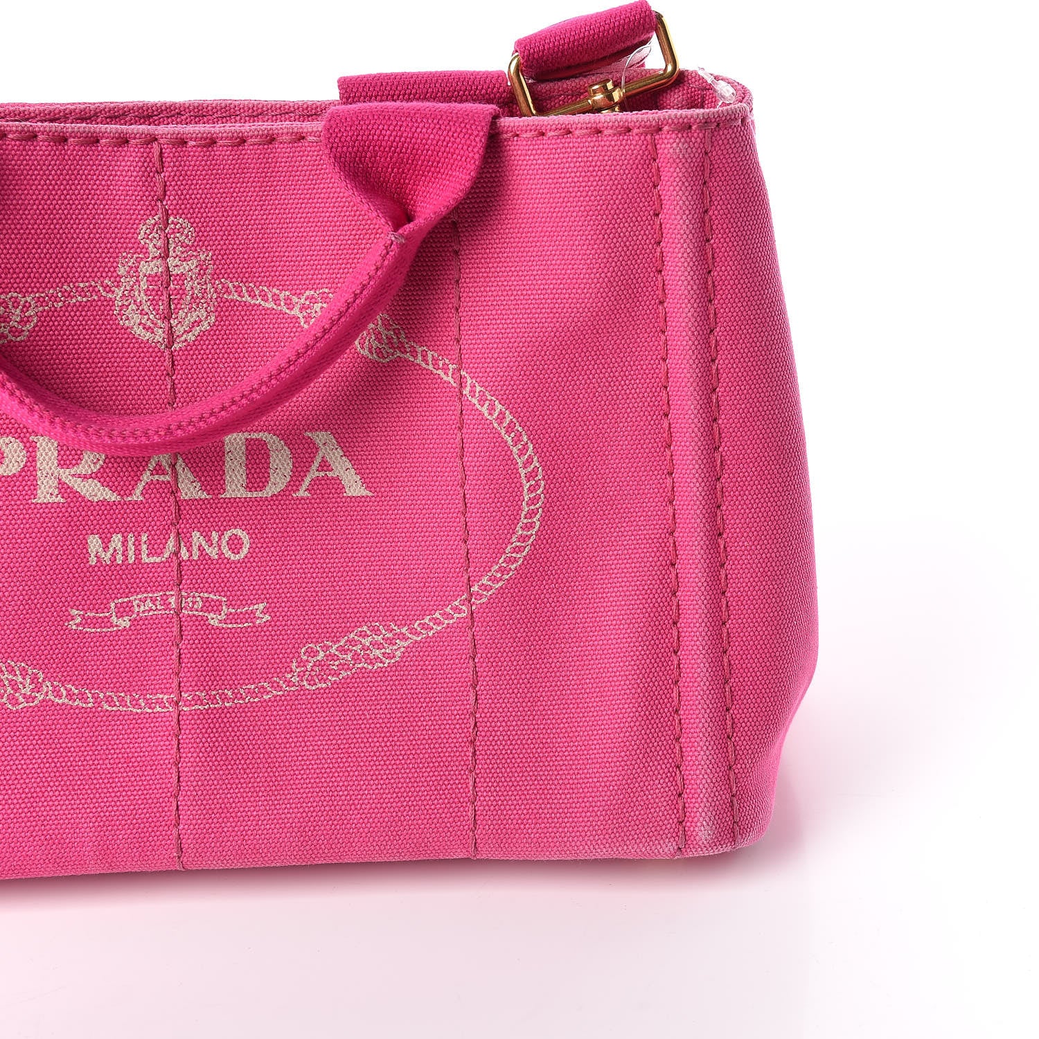 Prada Canapa Small Logo Tote Fuxia 17 of 17