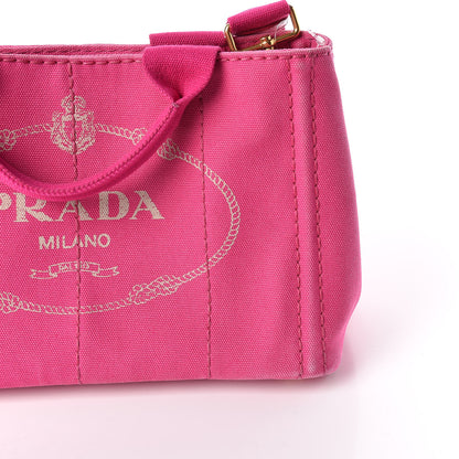 Prada Canapa Small Logo Tote Fuxia 17 of 17