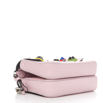 Fendi Vitello Dolce Studded Micro Double Baguette Peonia Multicolor 3 of 10