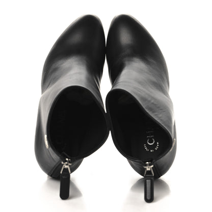 Chanel Lambskin Short Ankle Boots 37.5 Black 2 of 9