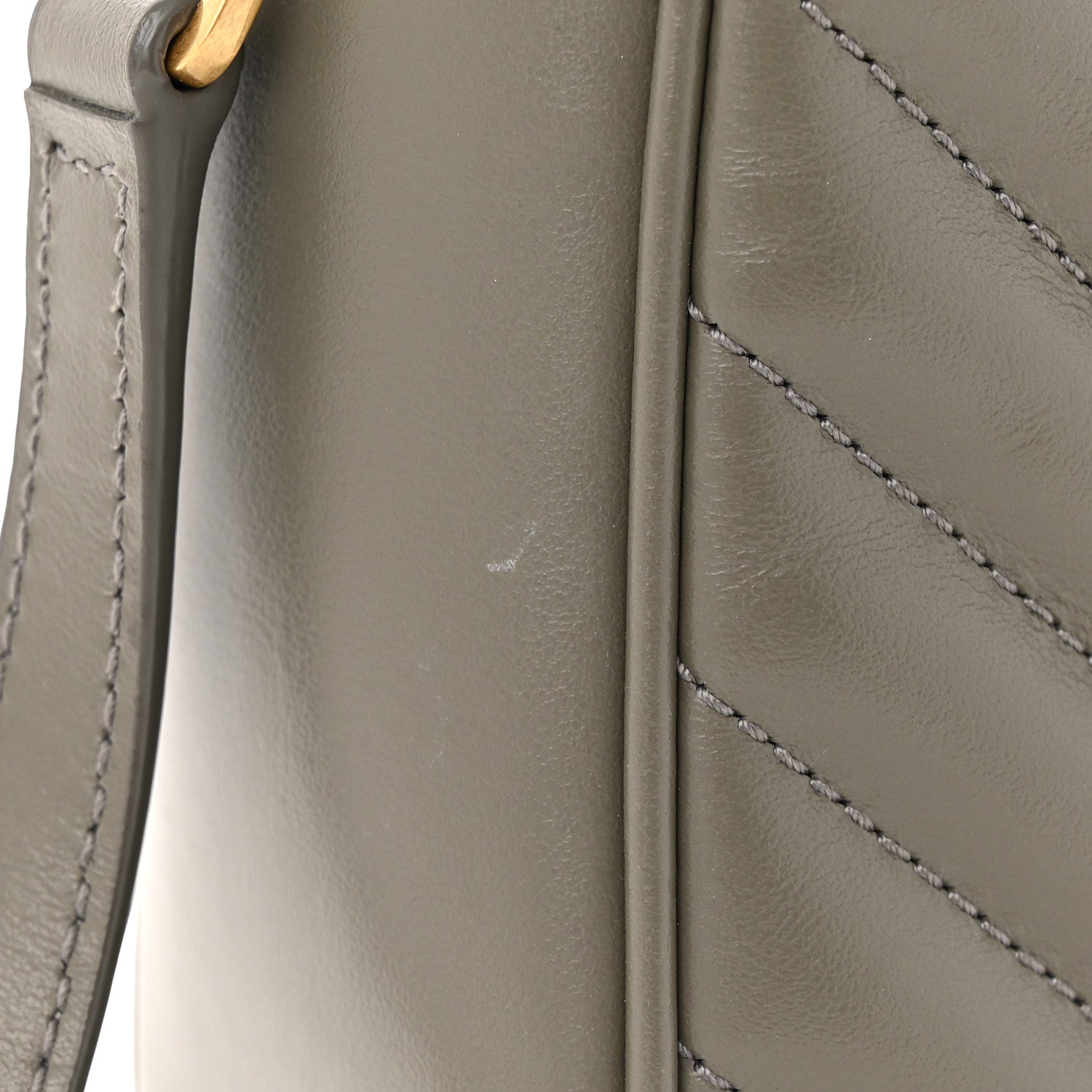 Saint Laurent Calfskin Matelasse Monogram Lou Camera Bag Dusty Grey 11 of 12