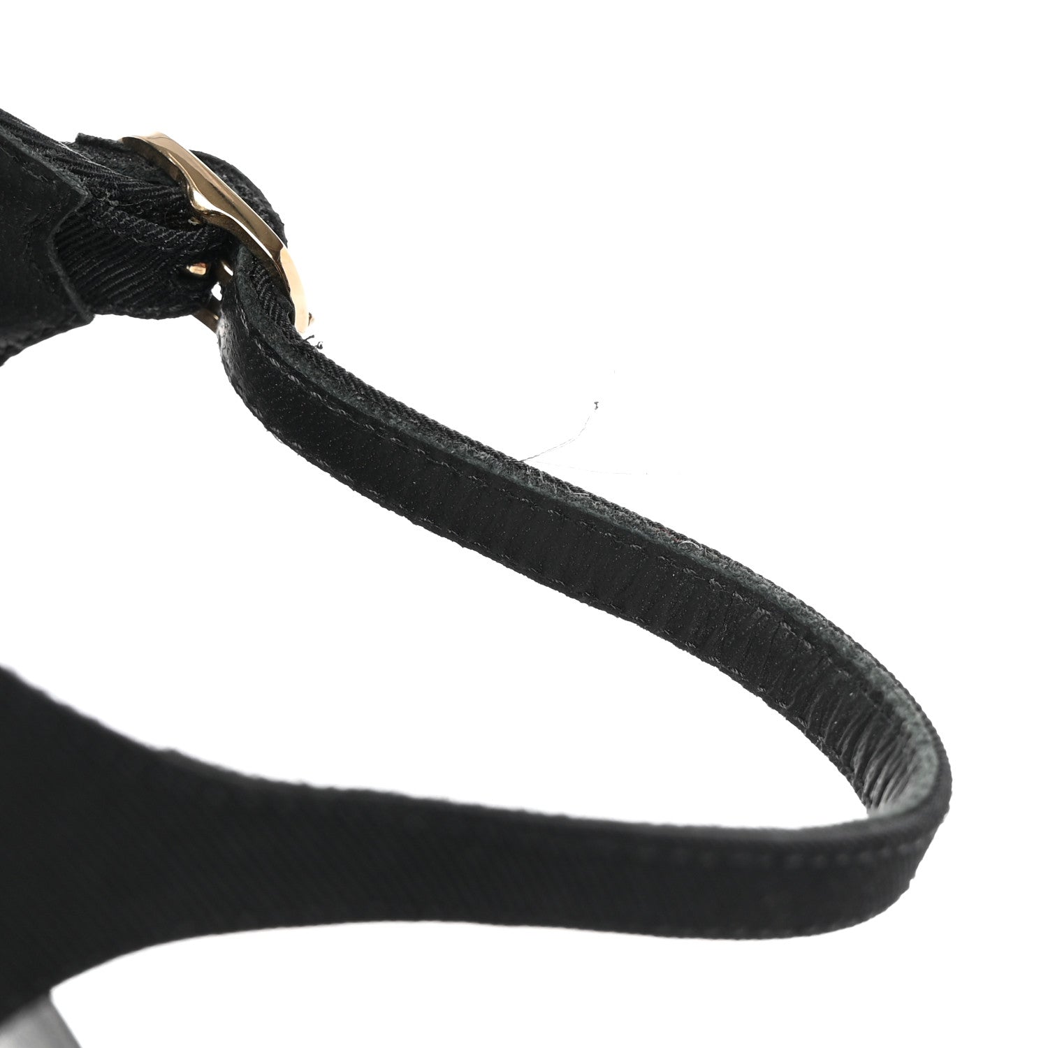 Chanel Grosgrain Metal CC Sandals 39.5 Black 9 of 11