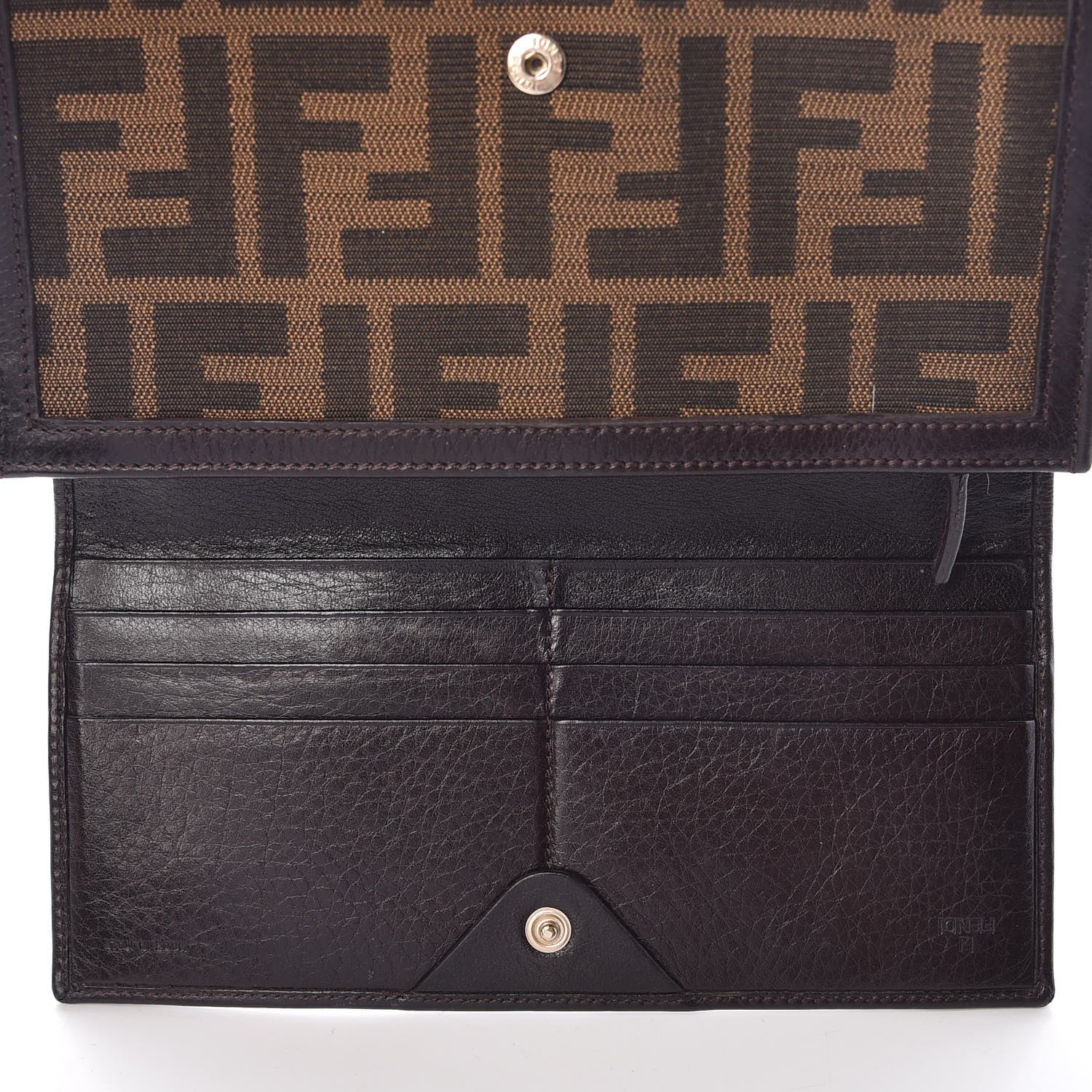 Fendi Zucca Continental Wallet Tobacco 8 of 10