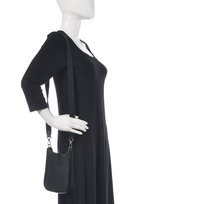 Hermes Taurillon Clemence Evelyne TPM Black 2 of 10
