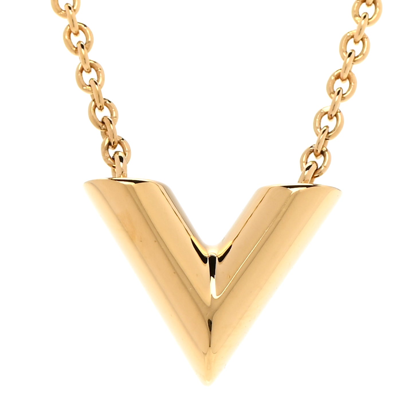 Essential V Necklace Gold