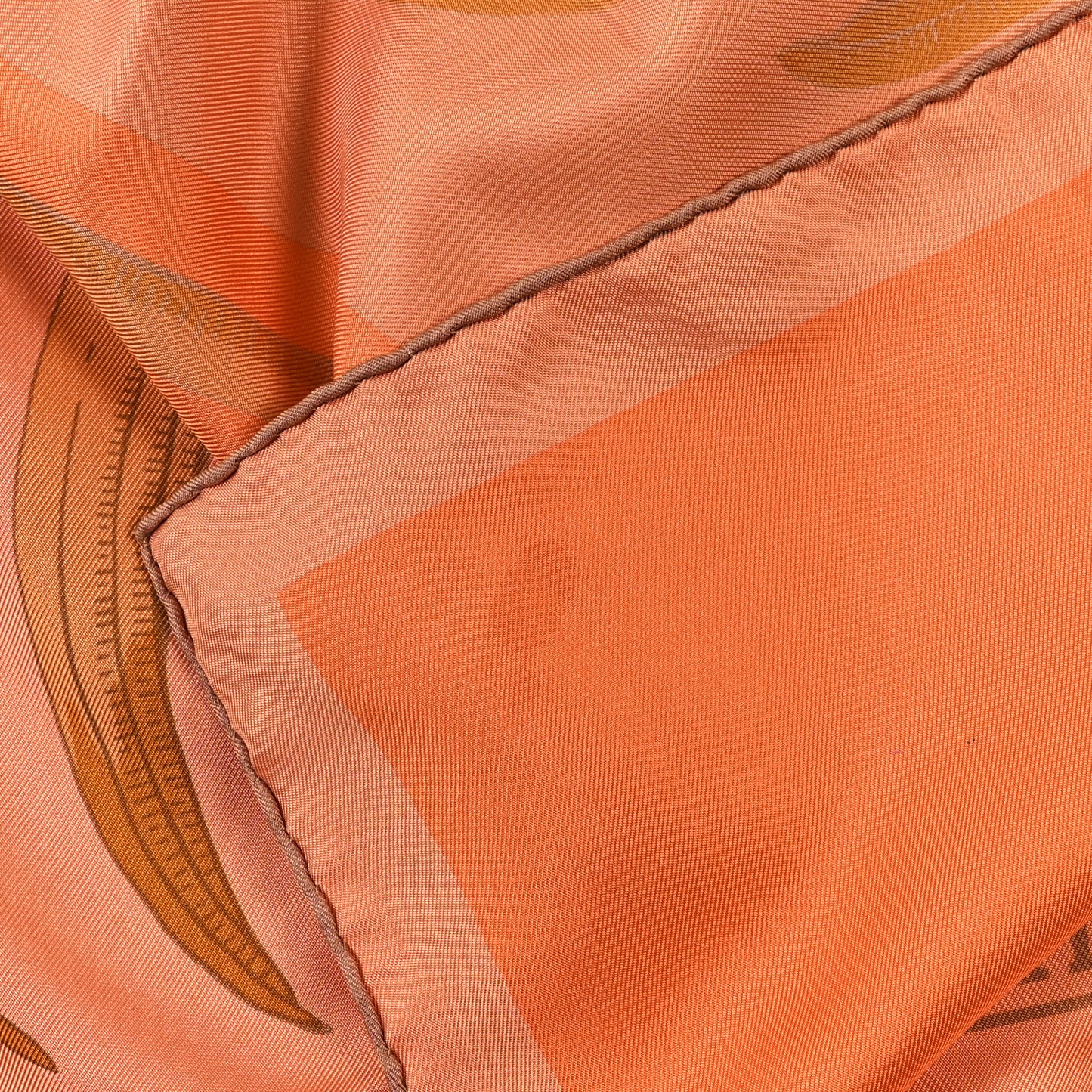 Silk Dip Dye Tigre Royal Shawl 140 Mandarine Abricot Miel