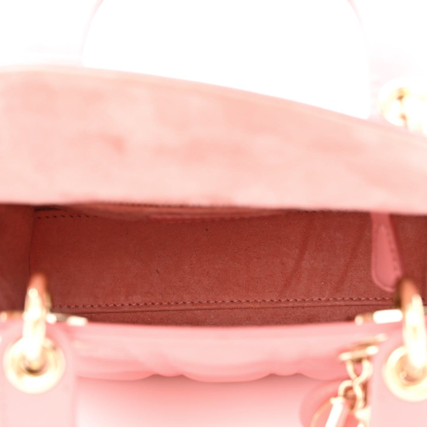 Lambskin Cannage Mini Lady Dior Pink