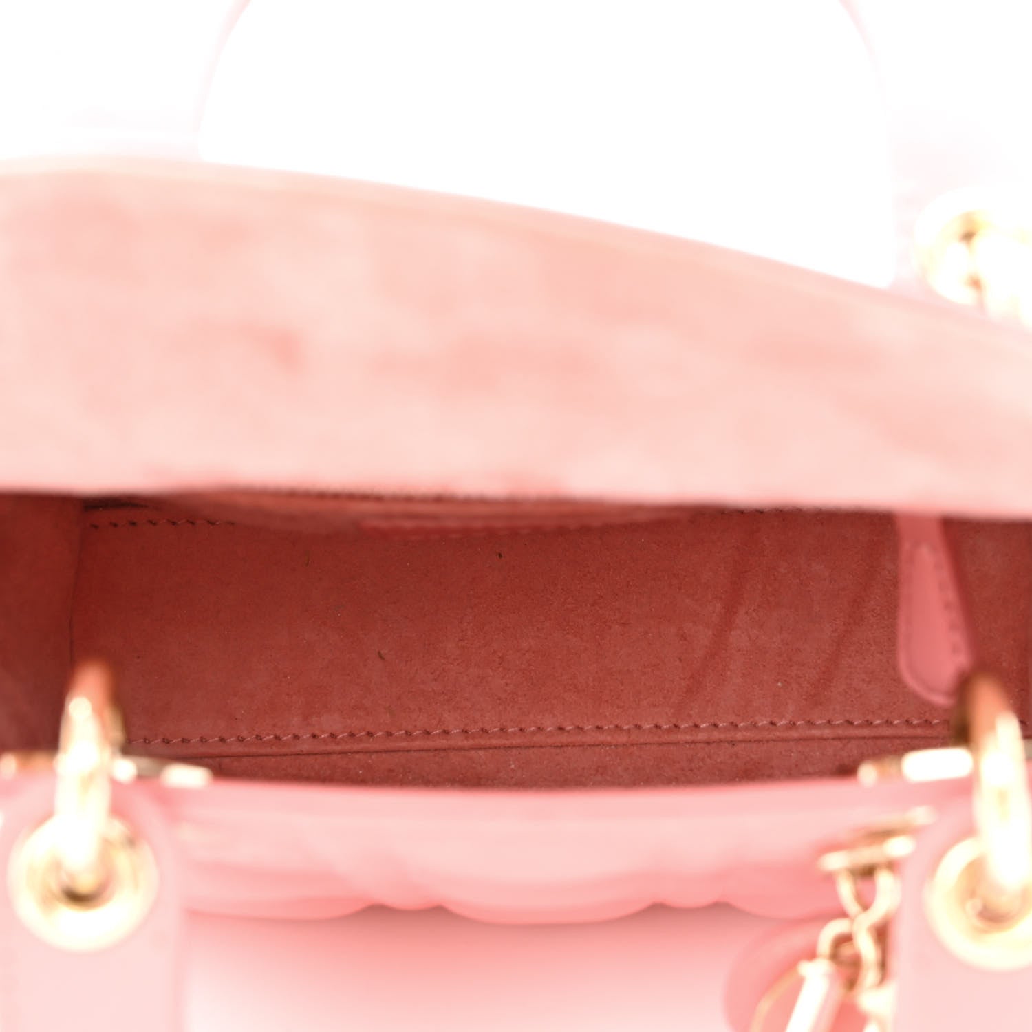 Christian Dior Lambskin Cannage Mini Lady Dior Pink 5 of 12
