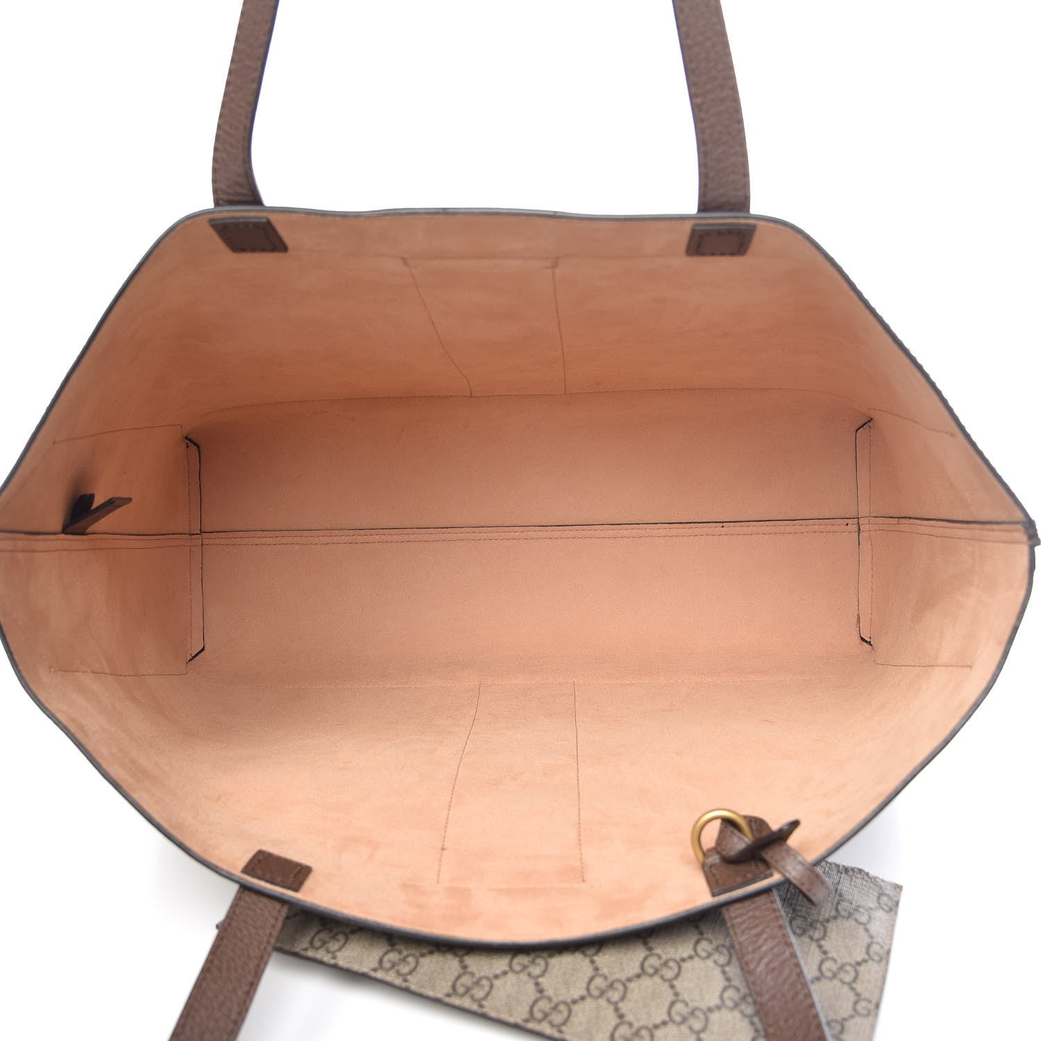 Gucci GG Supreme Monogram Web Ophidia Tote Brown 6 of 14