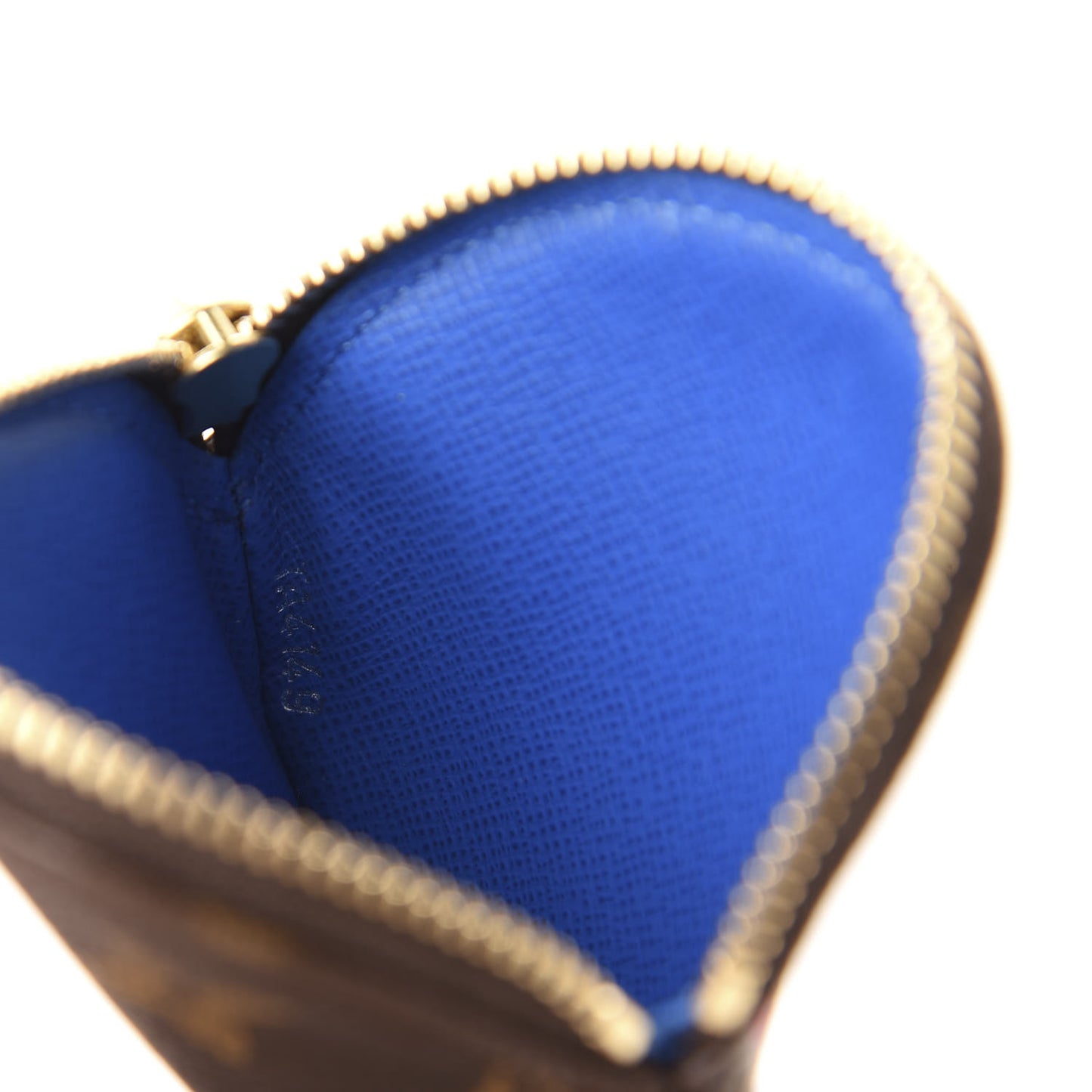 Monogram 2019 Christmas Animation Round Coin Purse Blue