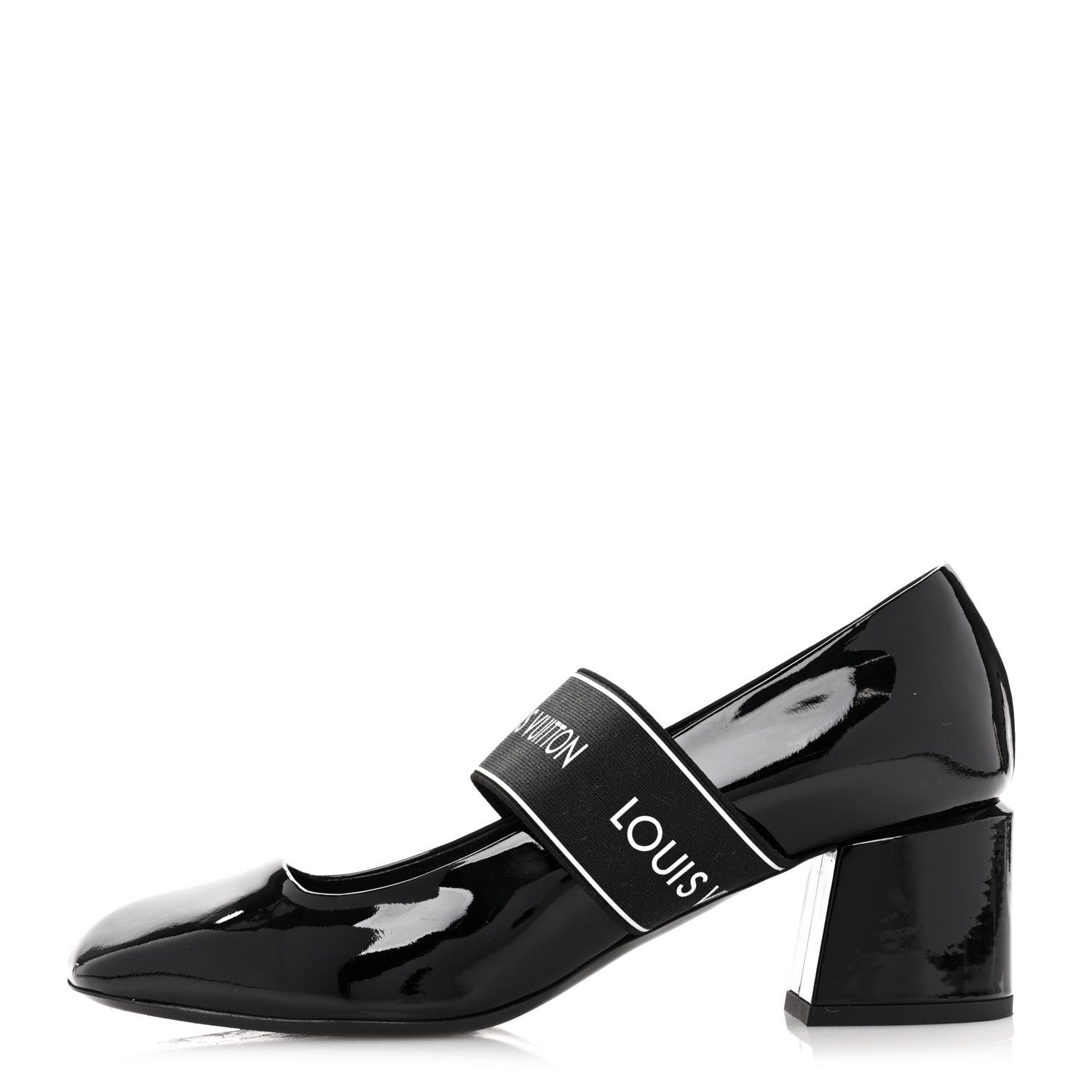 Louis Vuitton Patent Uncover Pumps 38 Black 1 of 11