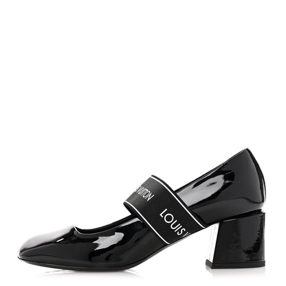 Louis Vuitton Patent Uncover Pumps 38 Black 1 of 11