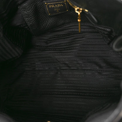 Prada Vitello Daino Shopping Satchel Black 5 of 13