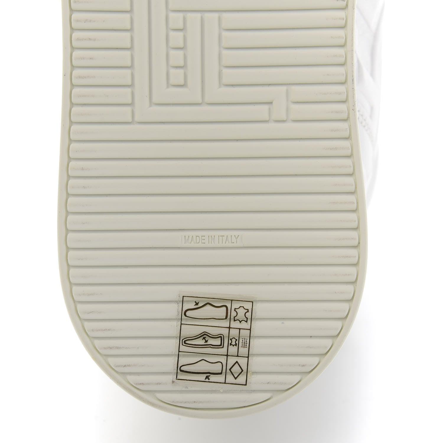 Fendi Nappa Macro FF Embossed Womens High Top Sneakers 40 White Ice 8 of 10
