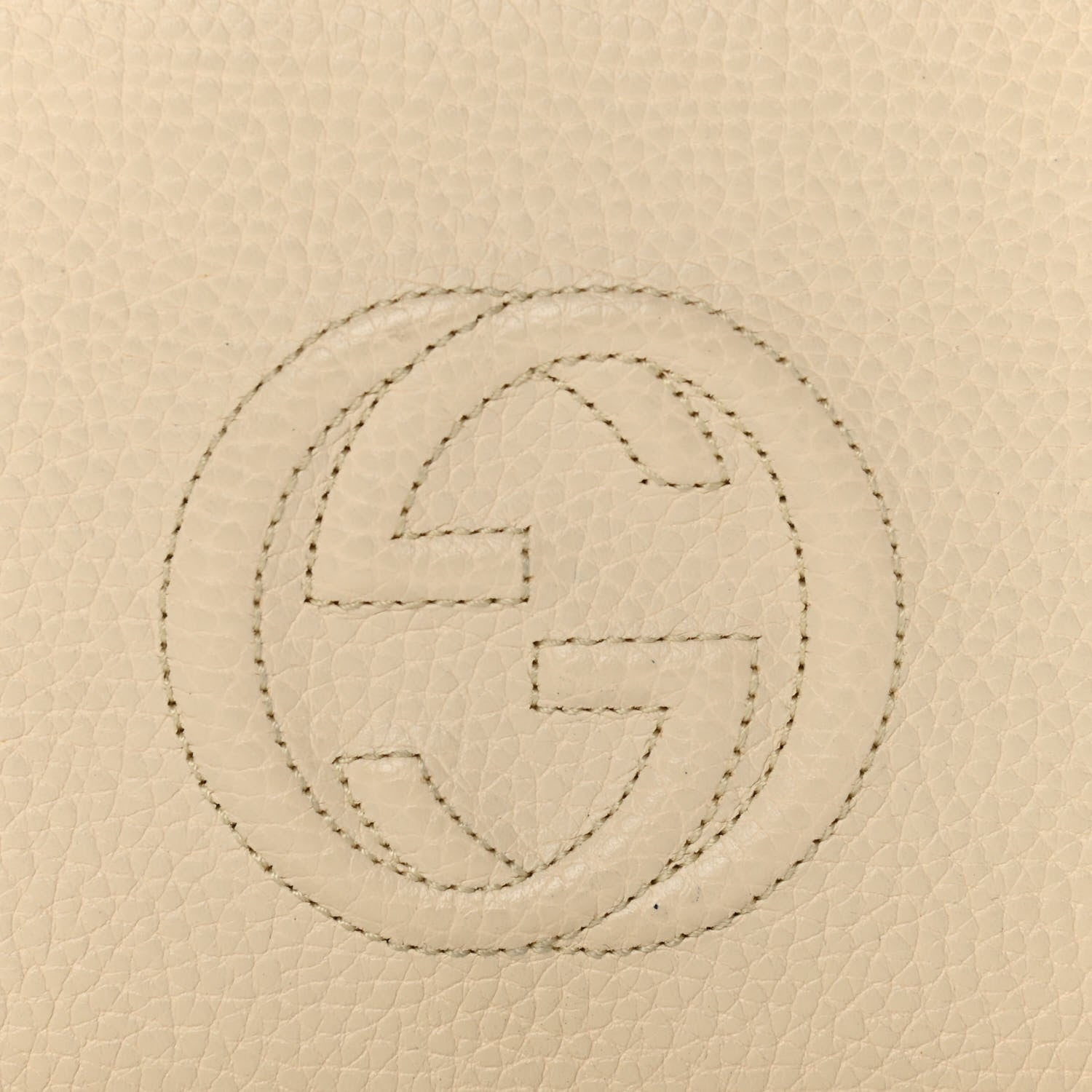 Gucci Pebbled Calfskin Soho Wallet on Chain Ivoire 6 of 14
