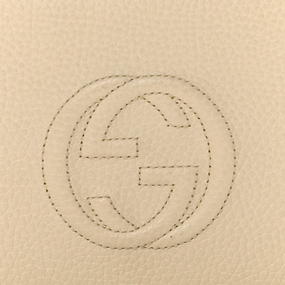 Gucci Pebbled Calfskin Soho Wallet on Chain Ivoire 6 of 14