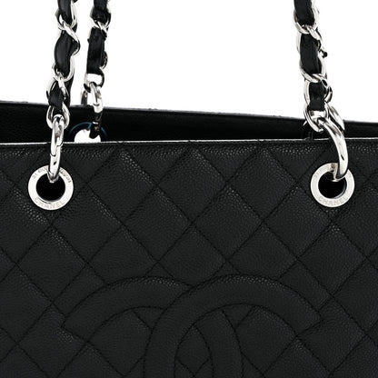 Chanel Caviar Quilted Grand Shopping Tote GST Black 8 of 15