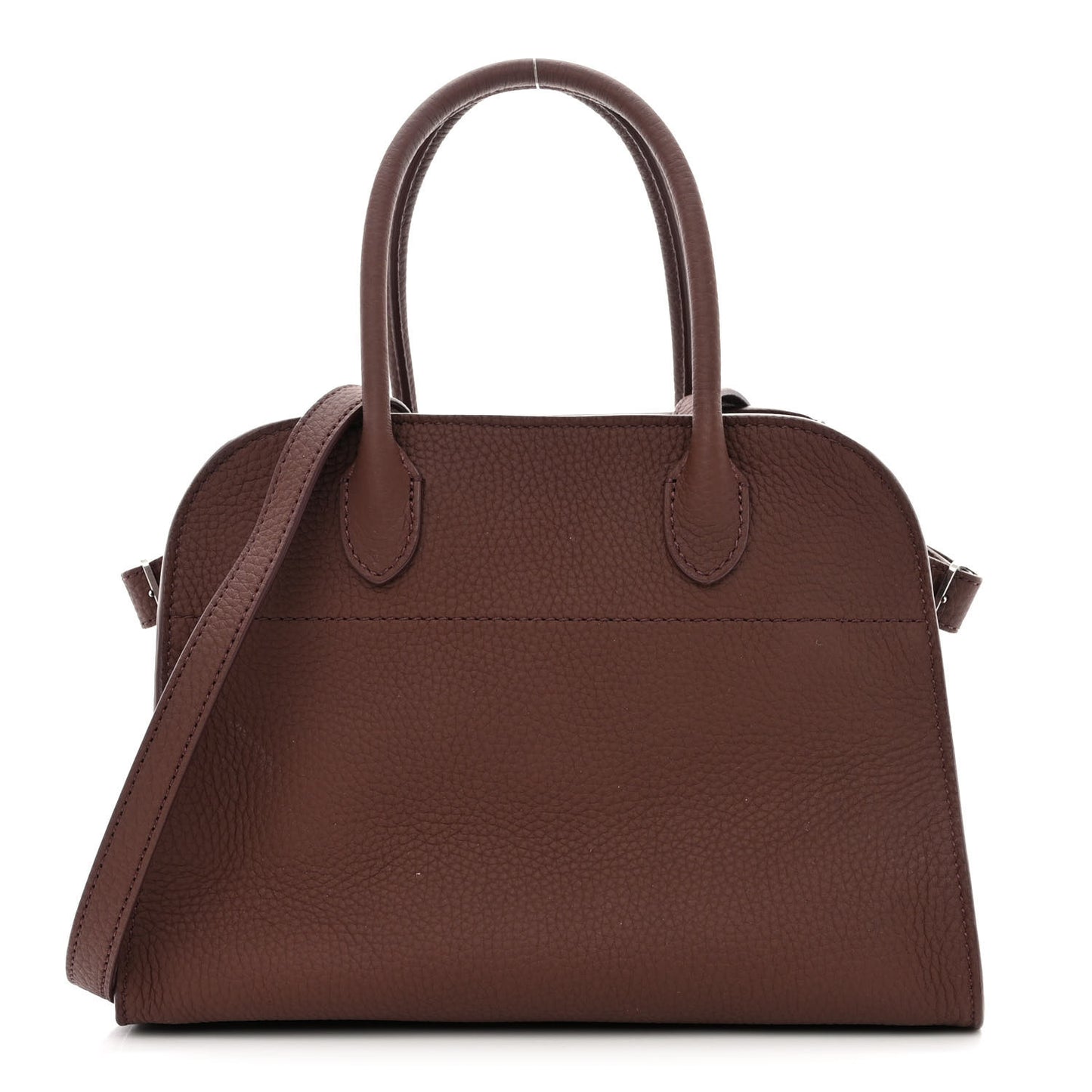 Grained Calfskin Soft Margaux 10 Bag Dark Mocha