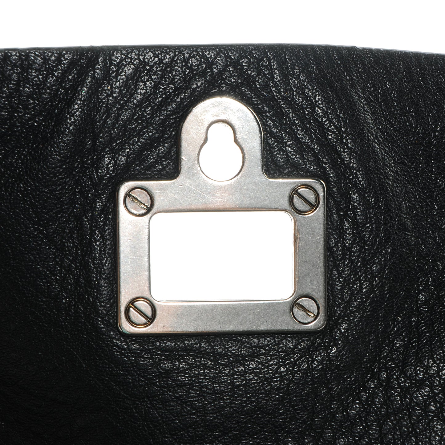 Leather Large Backpack Black
