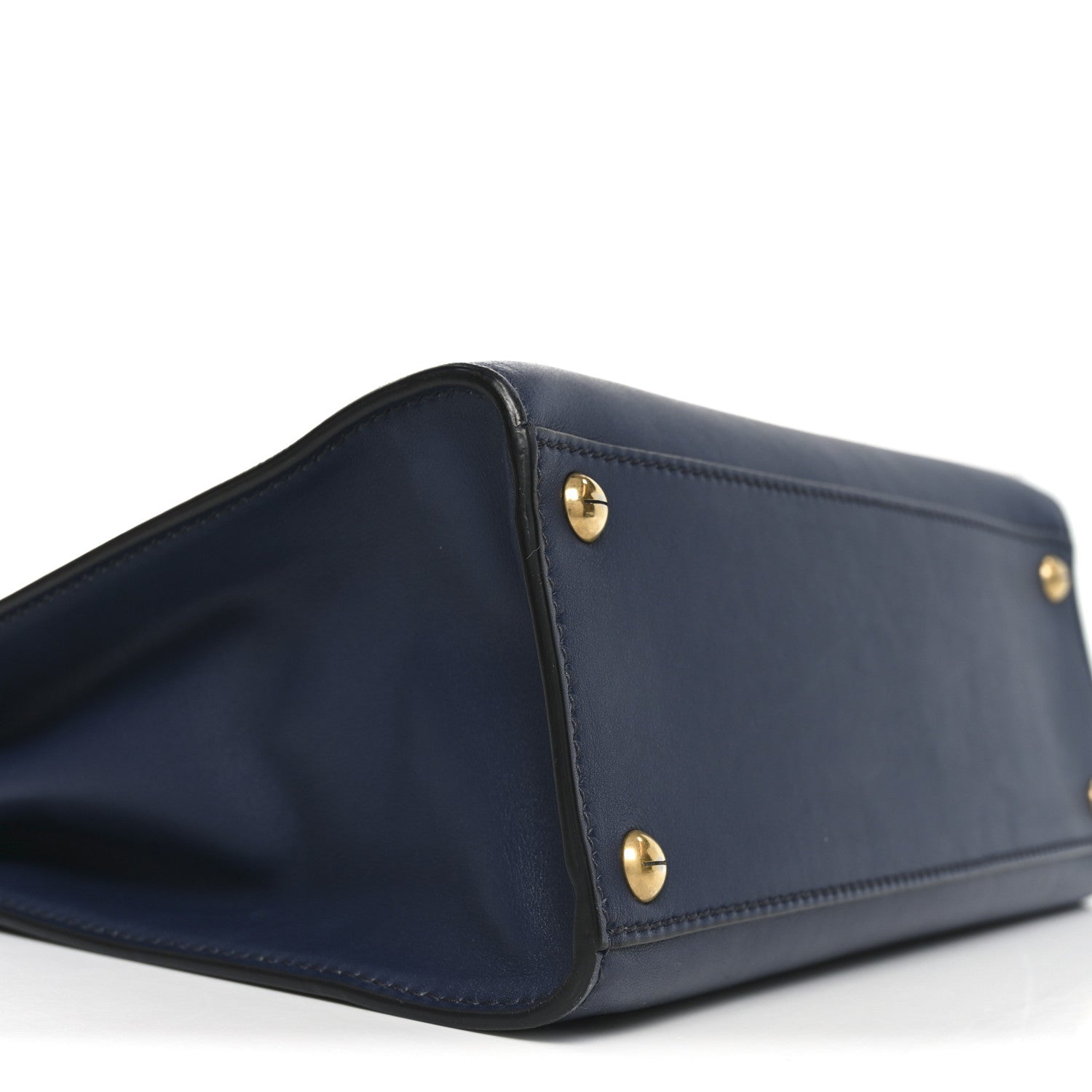 Christian Dior Calfskin Dioraddict Top Handle Navy Blue 8 of 9