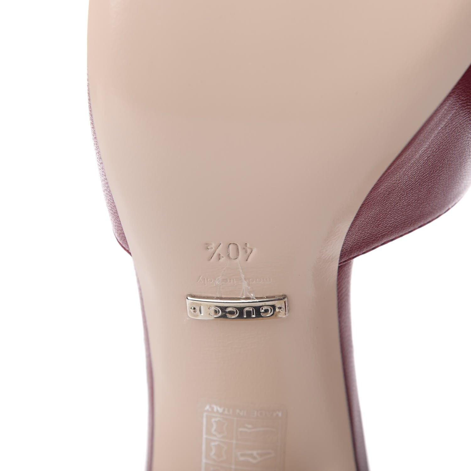 Gucci Malaga Kid Crystal Square G Madelyn Mules 40.5 Romantic Cerise 8 of 10