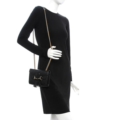 Gucci Guccissima Mini Emily Shoulder Bag Black 2 of 8