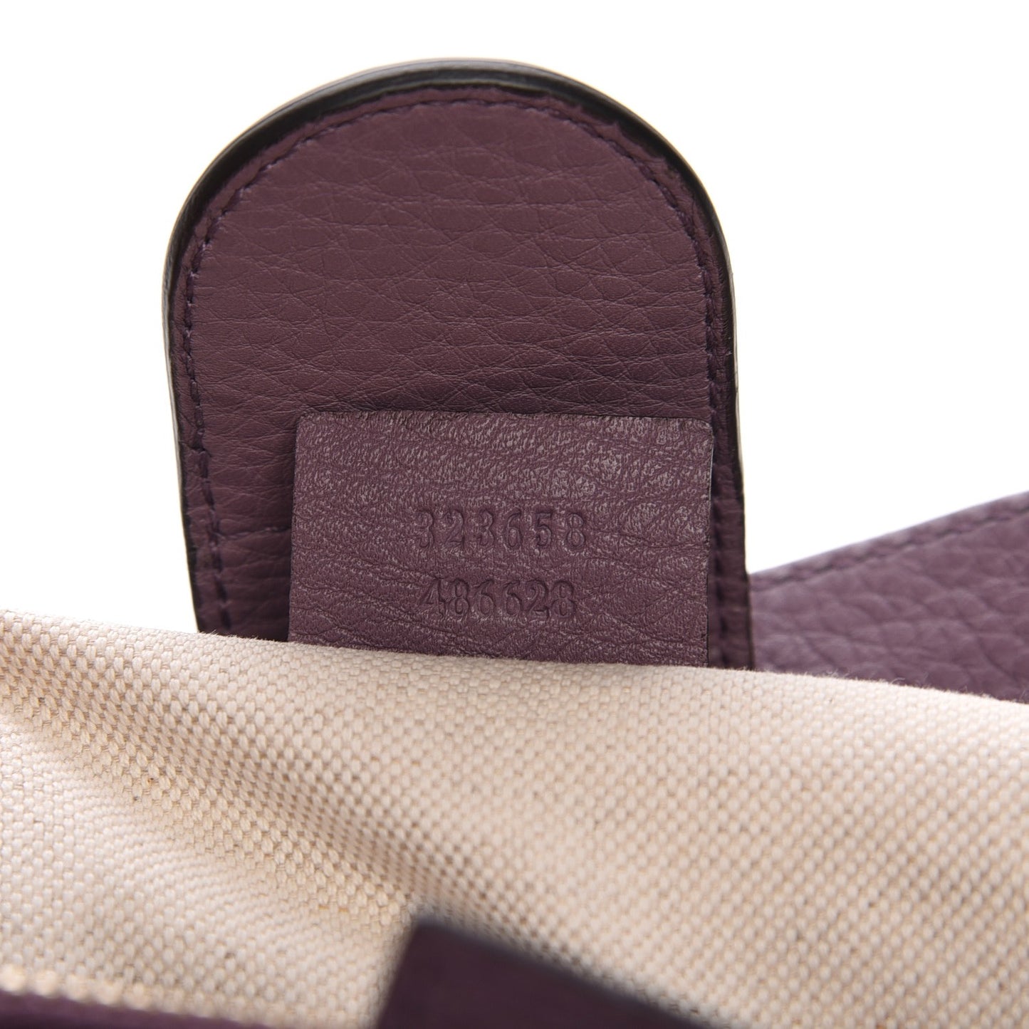 Calfskin Large Bamboo Shopper Tote Purple