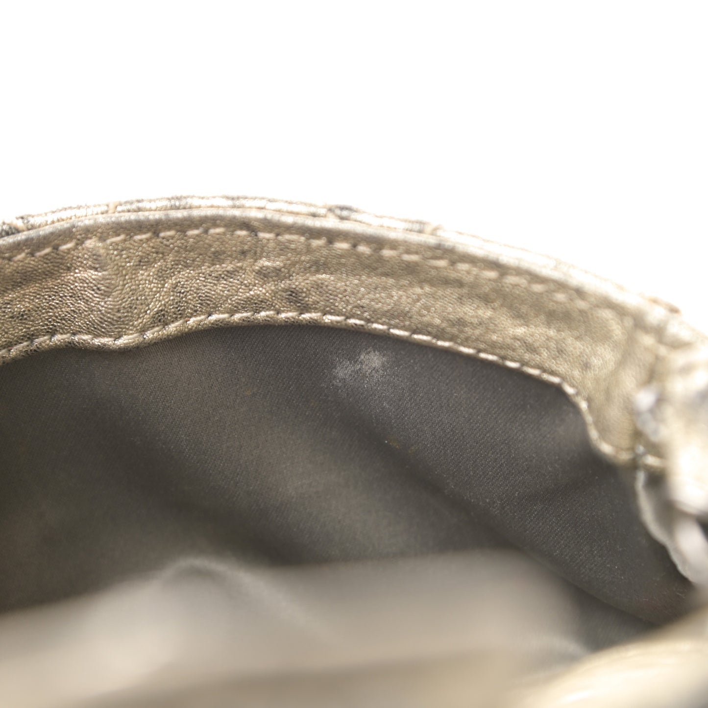 Distressed Lambskin Mini Leo Lion Flap Metallic