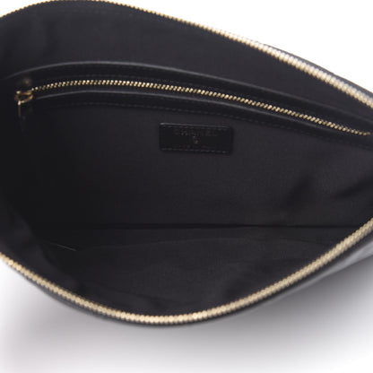 Chanel Lambskin Quilted Medium Cosmetic Case Black 5 of 9