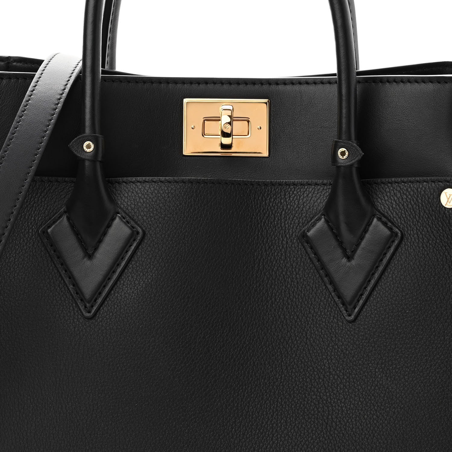 Louis Vuitton Calfskin Monogram Tufting On My Side Black 7 of 9