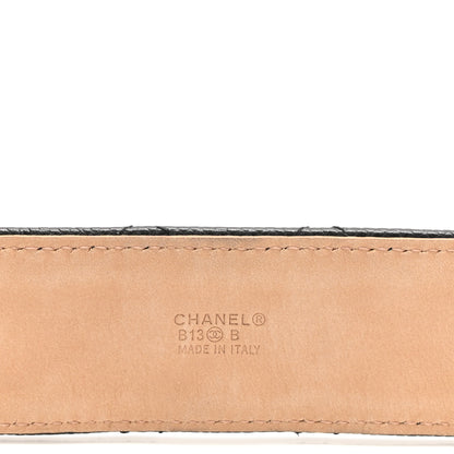 Chanel Caviar Quilted CC Belt 80 32 Black 5 of 7