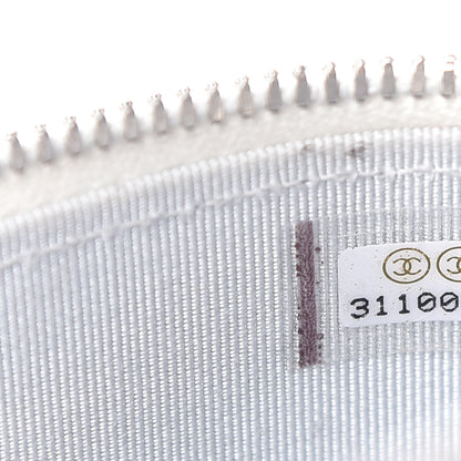 Chanel Metallic Lambskin Quilted Phone Holder With Chain Silver 7 of 10