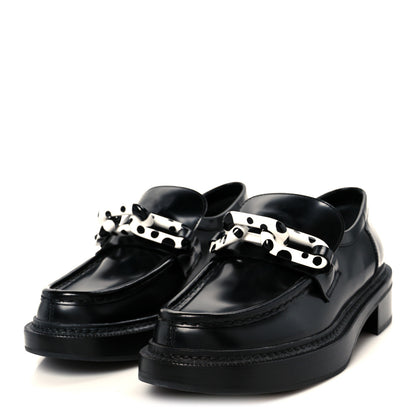 Louis Vuitton x Yayoi Kusama Academy Leather Loafers 38 Black 4 of 10