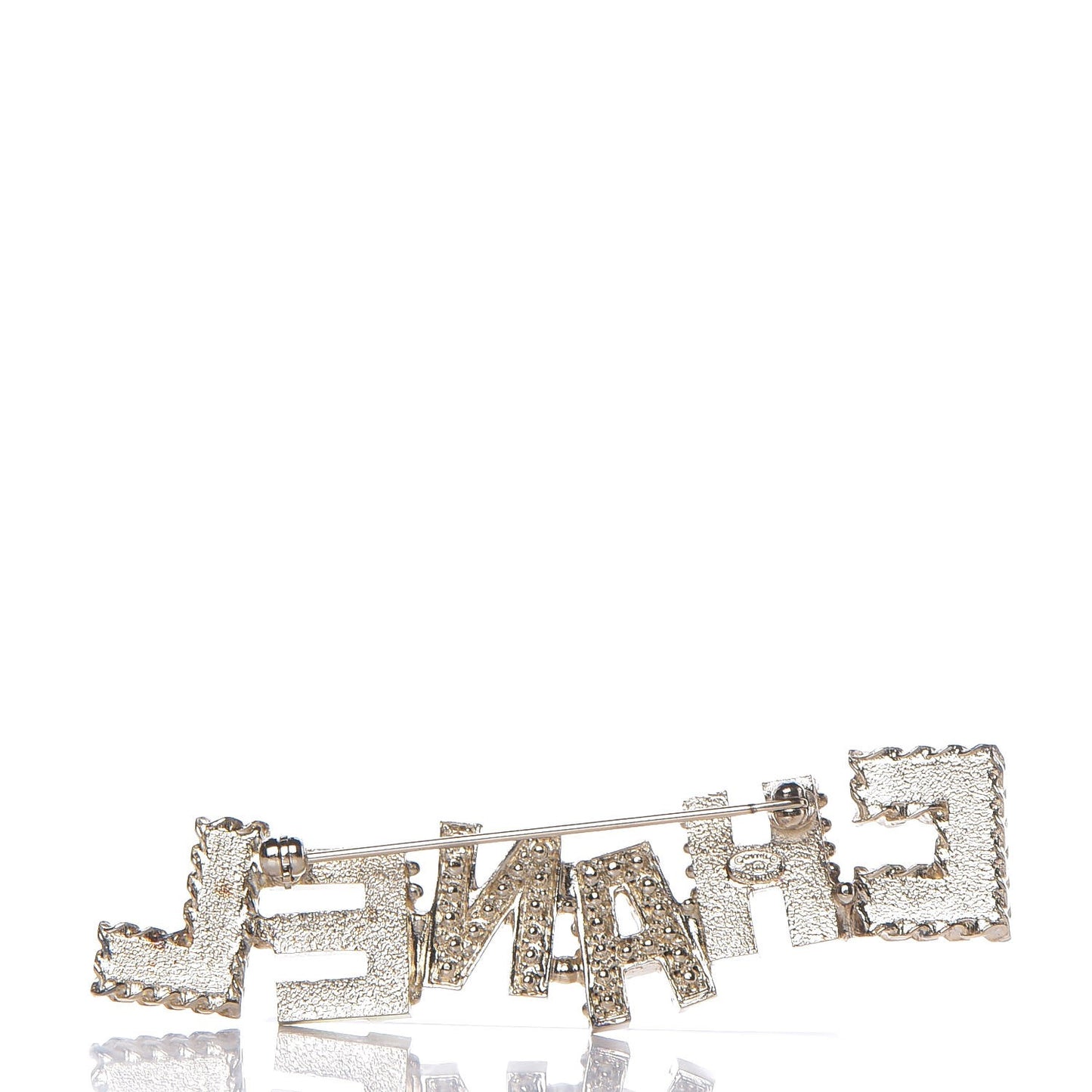 Pearl Enamel Logo Brooch Multicolor