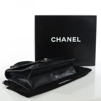 Chanel Calfskin CC Crave Reissue Crown Jumbo Flap Black 4 of 8
