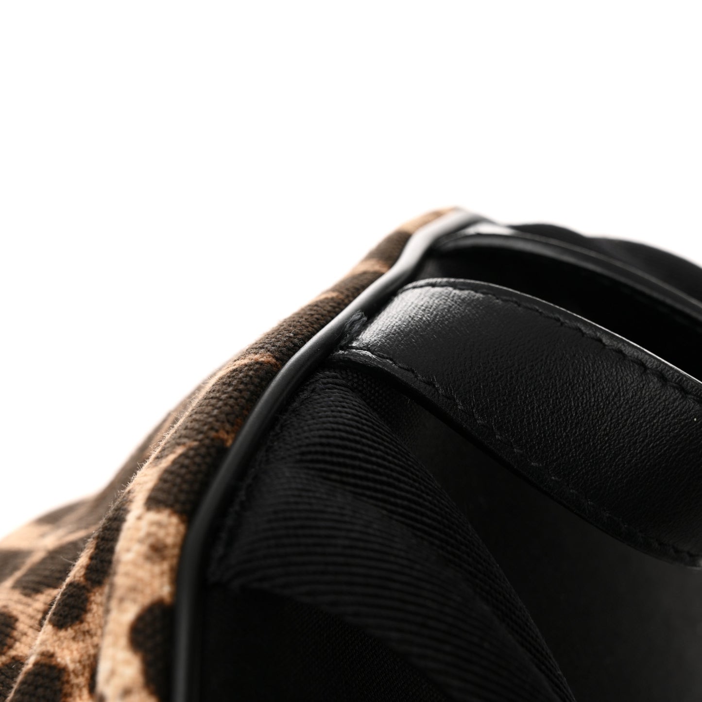 Canvas Leopard Print City Backpack Light Natural