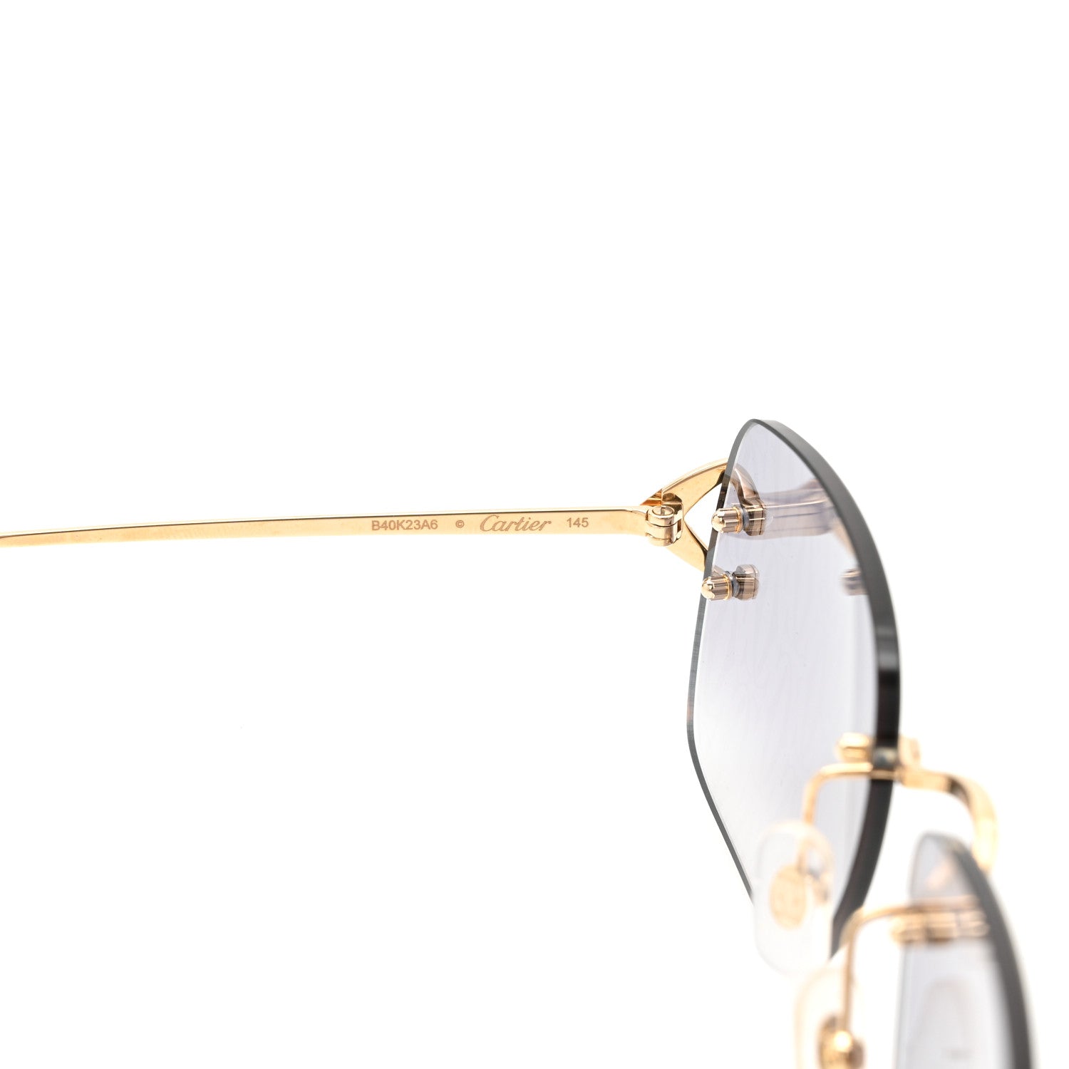 Cartier Metal C Decor Motif Sunglasses CT0330S Gold 1819492