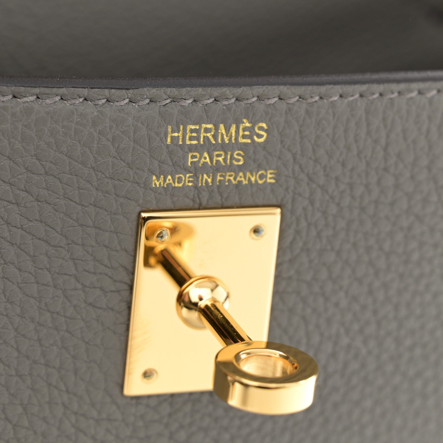 Hermes Togo Kelly Retourne 25 Gris Meyer 6 of 10