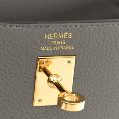 Hermes Togo Kelly Retourne 25 Gris Meyer 6 of 10